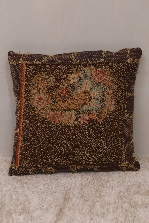 By Walid French Napoleon III wool needlework hand-sewn cushions, series BW-BYW/CUSHION/1298 (CUSHION/1124)
